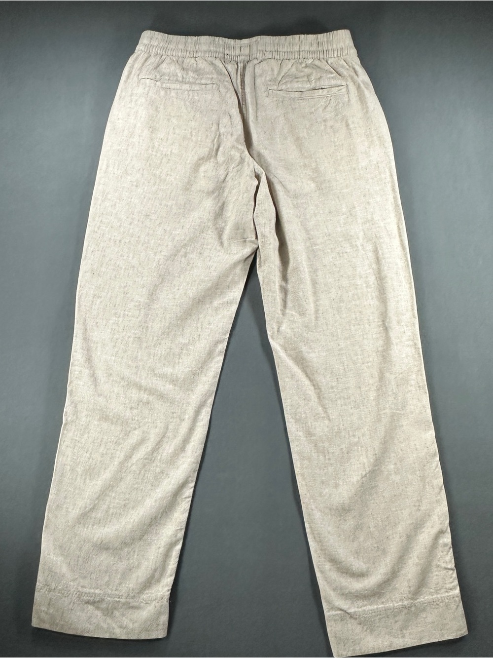 Abercrombie & Fitch Linen Blend Relaxed Pants Beige Cream - Men’s Size M Medium - Picture 10 of 15